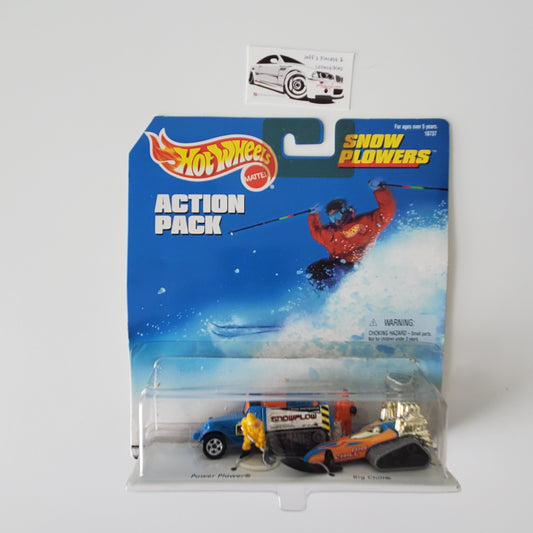 1997 Hot Wheels Action Pack Snow Plowers