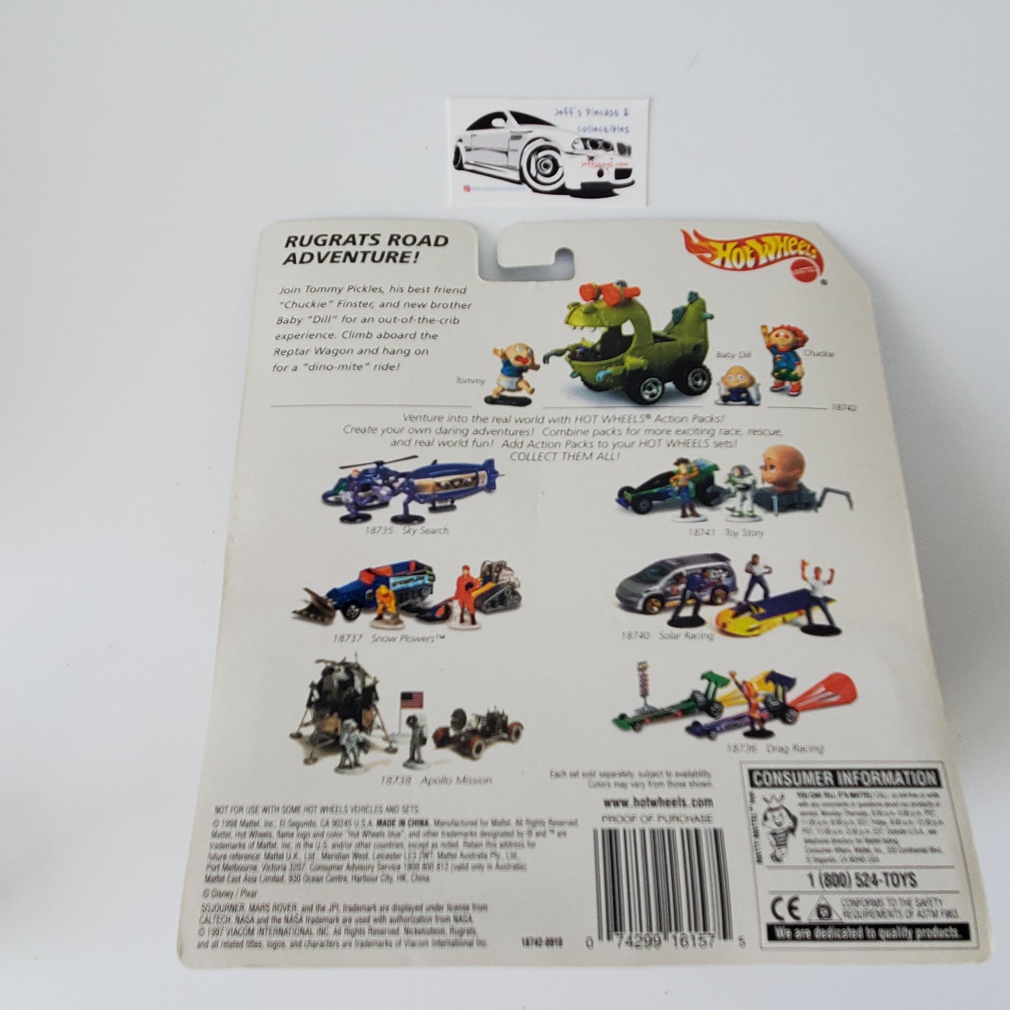 1998 Hot Wheels Action Rugrats Chucky Tommy Reptar Wagon