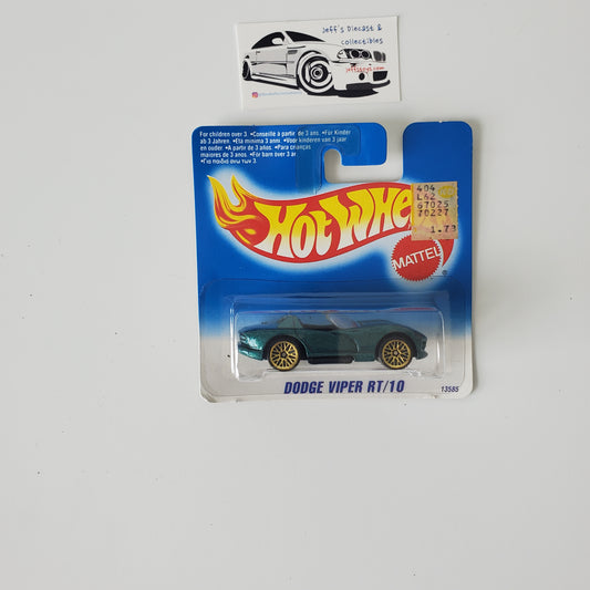 1991 Hot Wheels Dodge Viper RT/10 #210 Rare Short Card