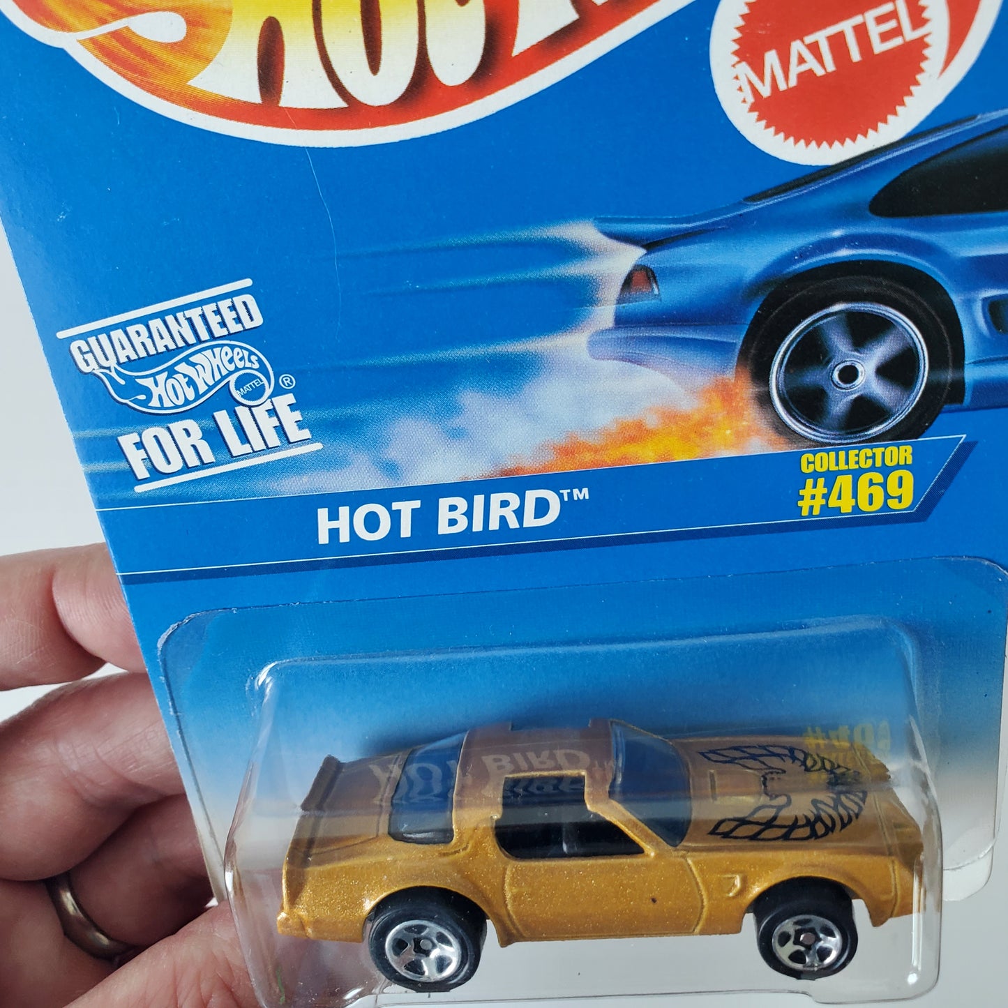 1995 Hot Wheels Hot Bird #469 Black Interior W/Black FireBird