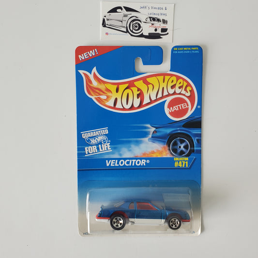 1996 Hot Wheels Velocitor Stocker #471 Blue