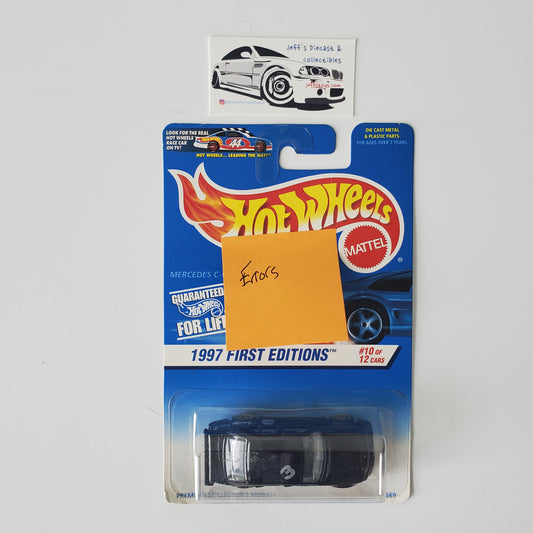 1997 Hot Wheels Mercedes-Benz C-Class First Edition #516 **Error1