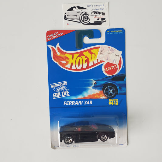 1996 Hot Wheels Ferrari 348 #443 5 Spoke