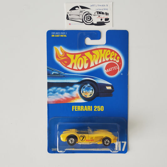 1991 Hot Wheels Ferrari 250 #117 Creased Card