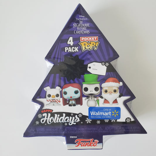 Funko Pop Nightmare Before Christmas Four Pack Christmas Set Jack, Sally, Zero