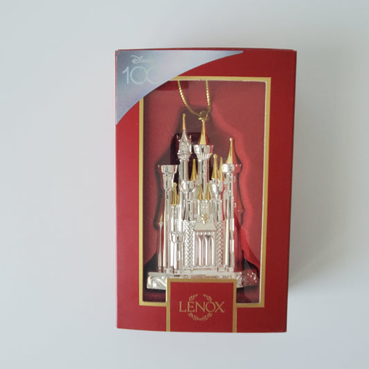 2023 Lenox Disney Cinderella's Castle Christmas Ornament 100th Anniversary