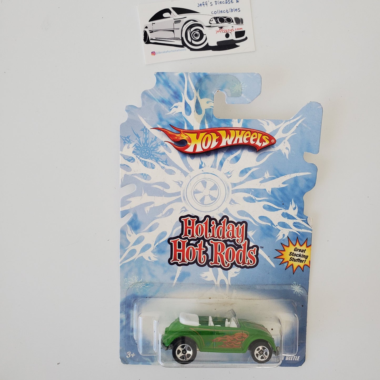 2008 Hot Wheels Holiday Hot Rods Volkswagen Beetle **Bad Card
