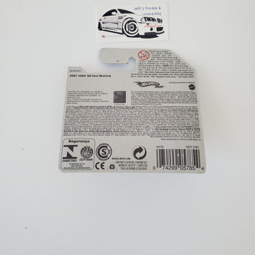 2007 Hot Wheels '69 Ford Mustang #4 Yellow Short Card