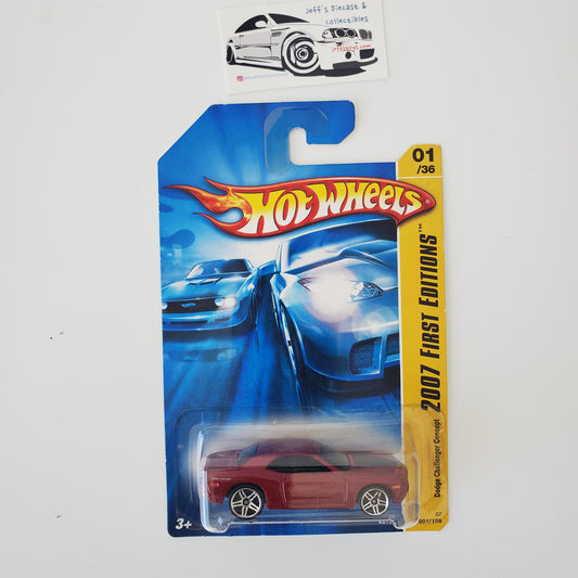 2007 Hot Wheels Dodge Challenger Concept #1 Red