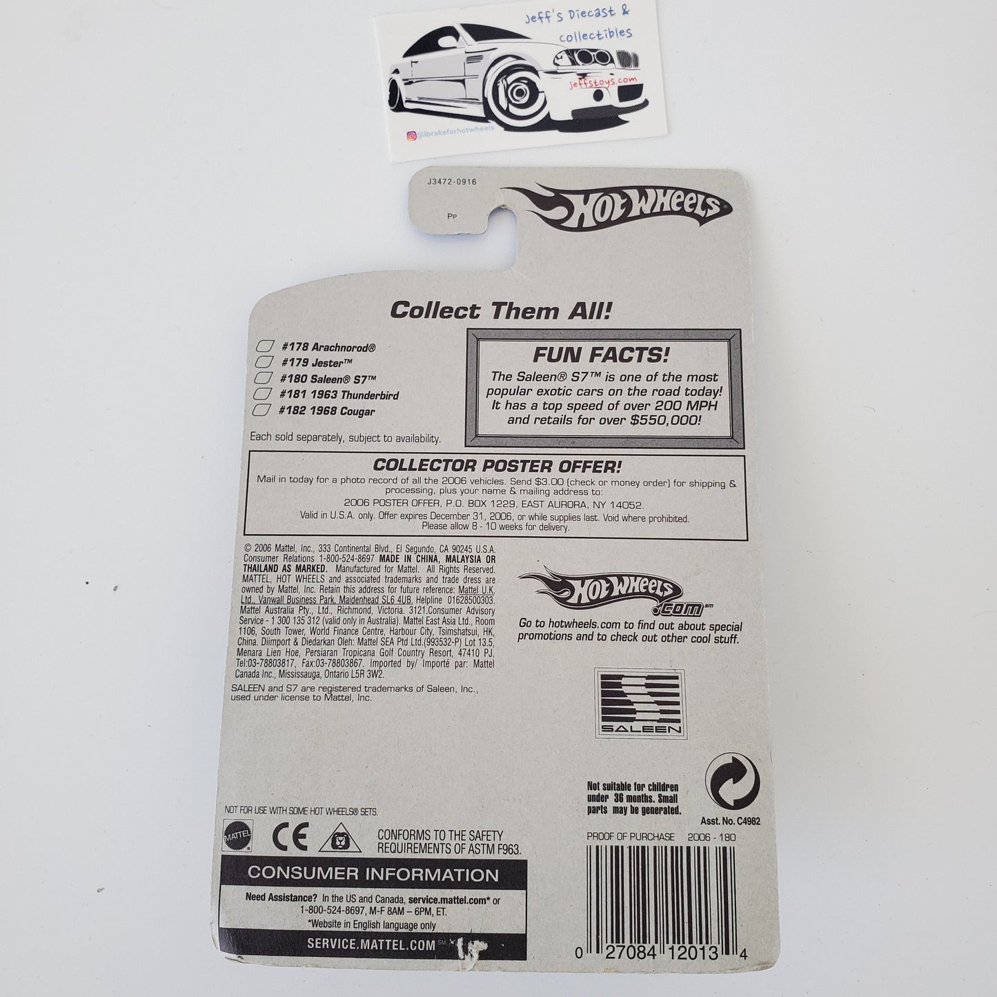 2006 Hot Wheels Saleen S7 #180