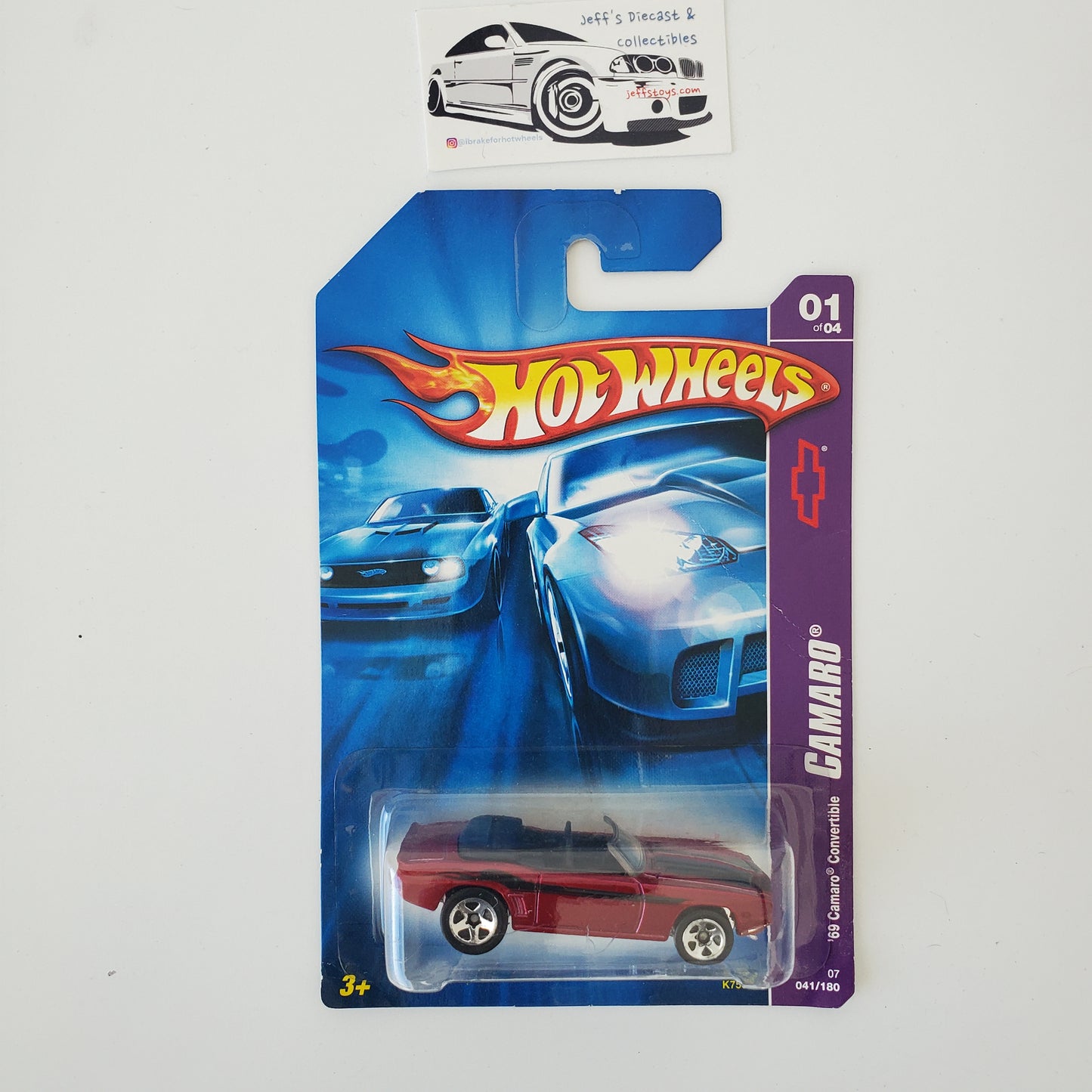 2007 Hot Wheels '69 Camaro Convertible #41