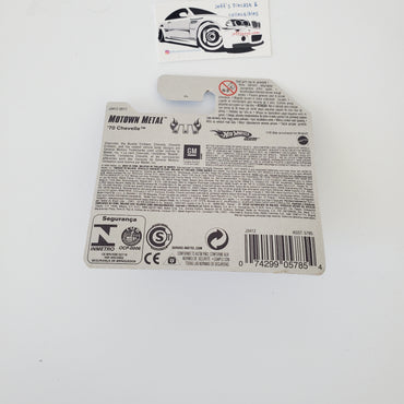 2006 Hot Wheels '70 Chevelle Motown Metal Rare Short Card