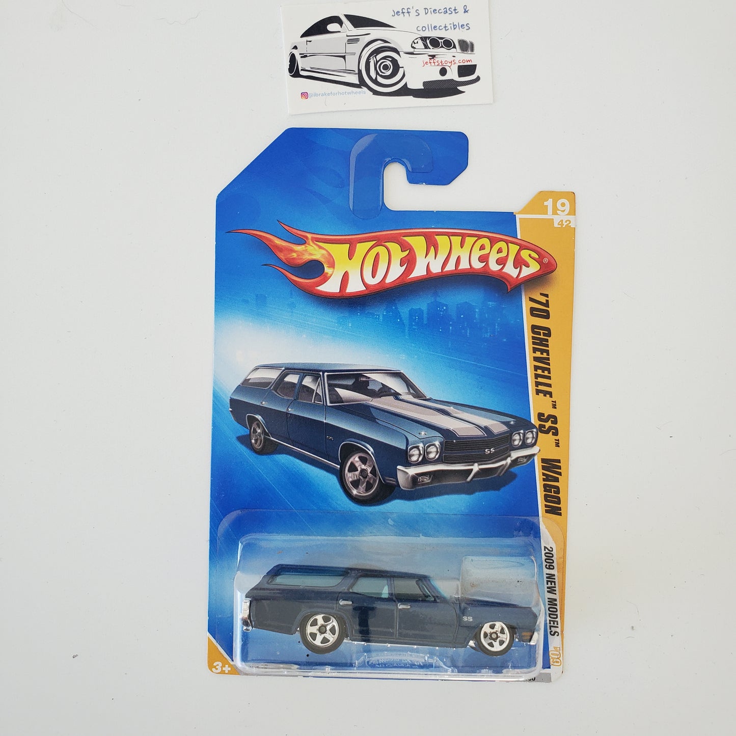 2009 Hot Wheels '70 Chevelle SS Wagon #19 Blue