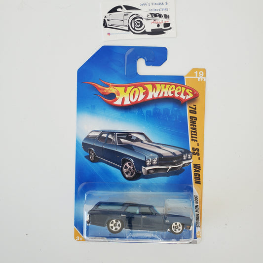 2009 Hot Wheels '70 Chevelle SS Wagon #19 Blue
