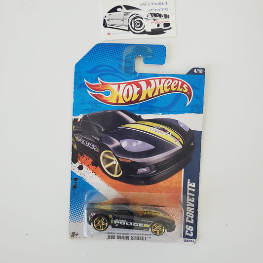 2011 Hot Wheels C6 Corvette #164 - **Worn Card