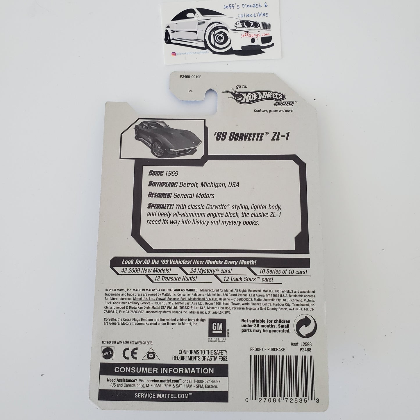 2009 Hot Wheels '69 Corvette ZL-1 #148