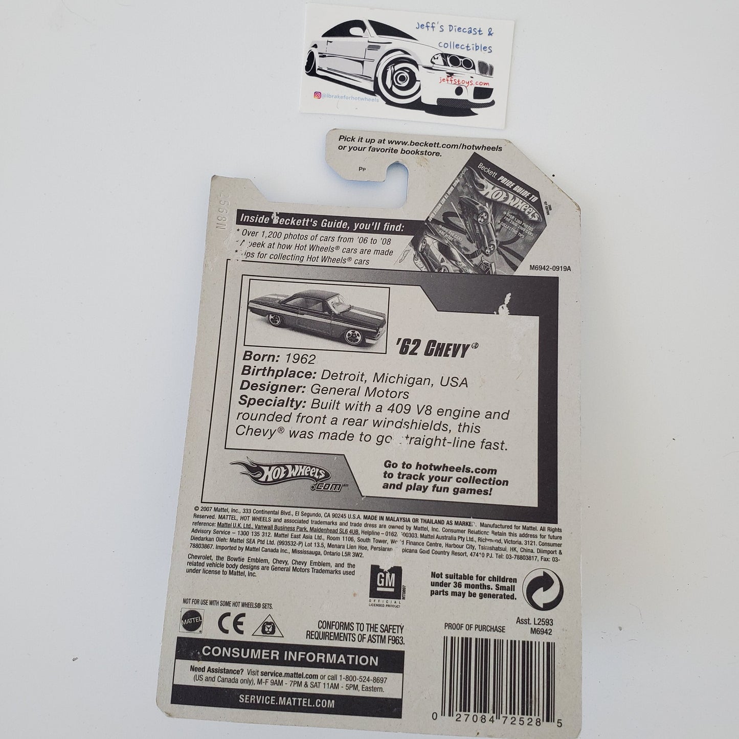 2008 Hot Wheels '62 Chevy #76
