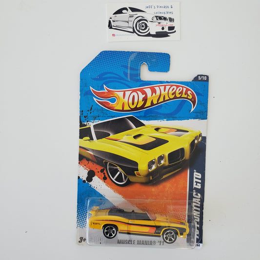 2011 Hot Wheels '70 Pontiac GTO #105
