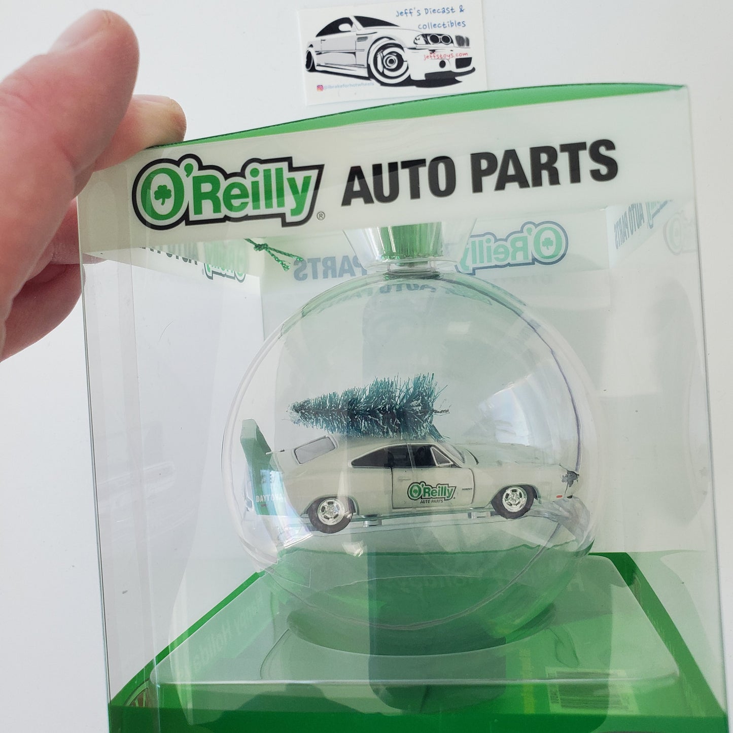 2023 M2 Machines O'Reilly's Christmas Ornament 1969 Dodge Charger Daytona Hemi