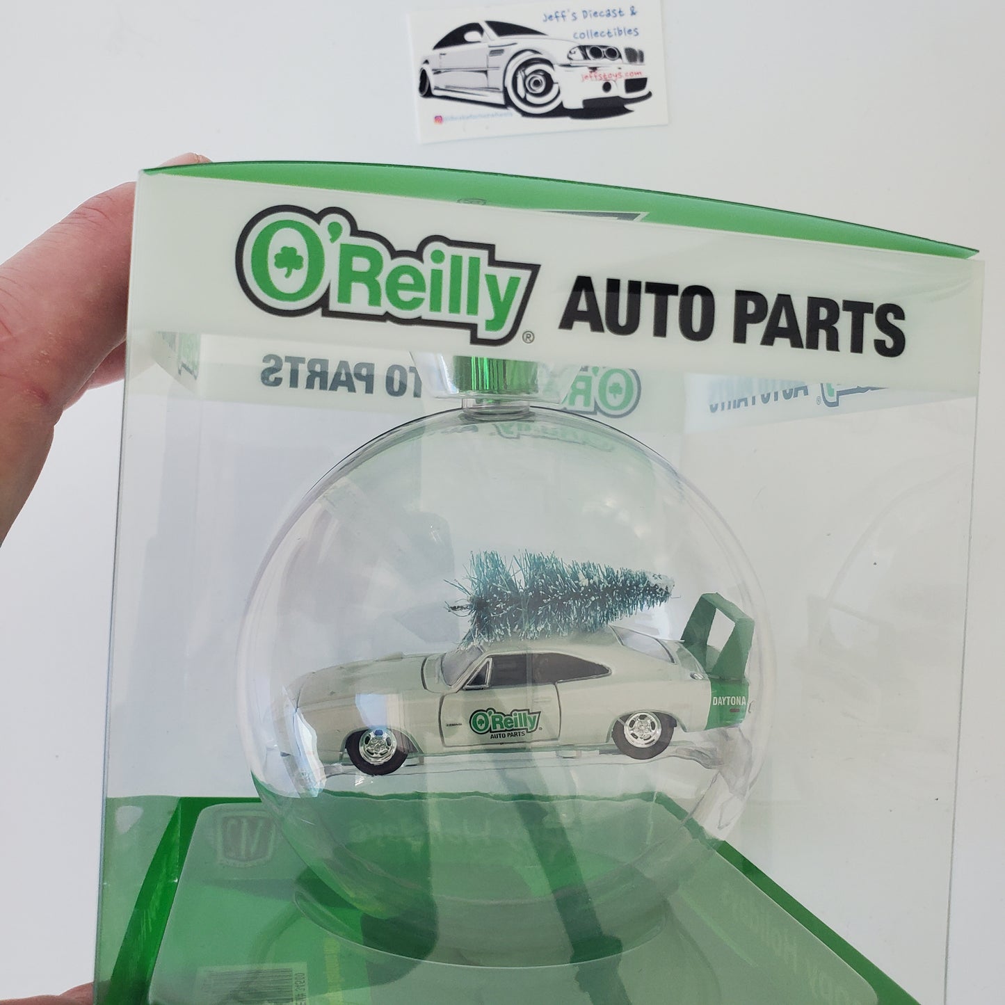 2023 M2 Machines O'Reilly's Christmas Ornament 1969 Dodge Charger Daytona Hemi