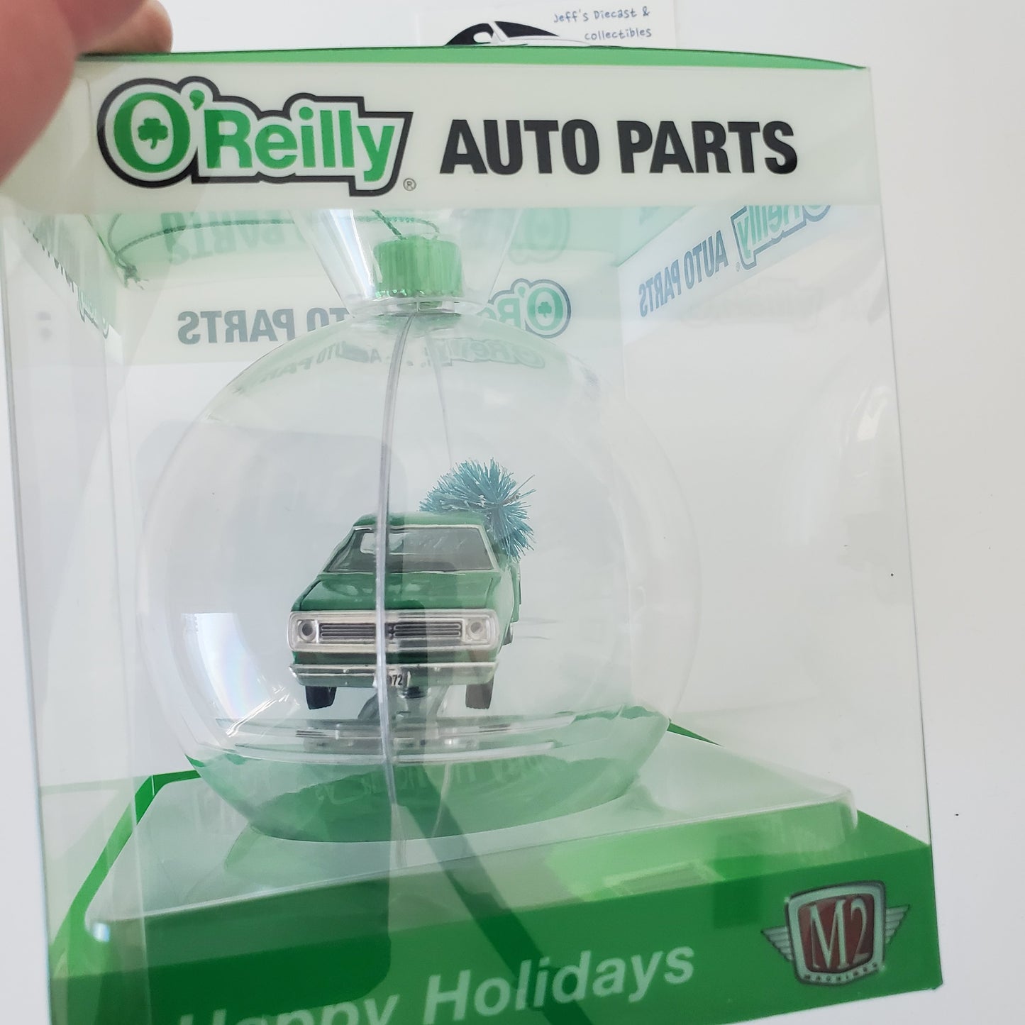 2023 M2 Machines O'Reilly's Christmas Ornament 1972 Dodge Stepside
