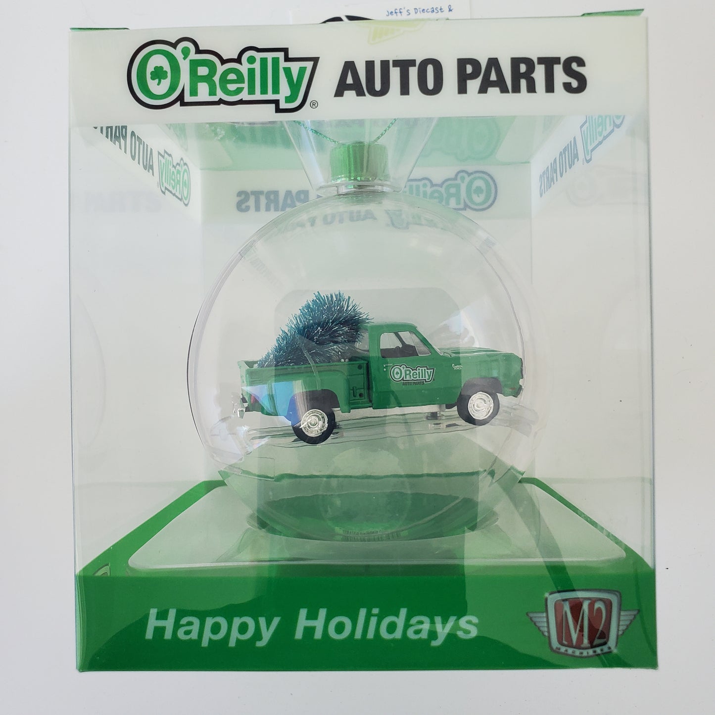 2023 M2 Machines O'Reilly's Christmas Ornament 1972 Dodge Stepside