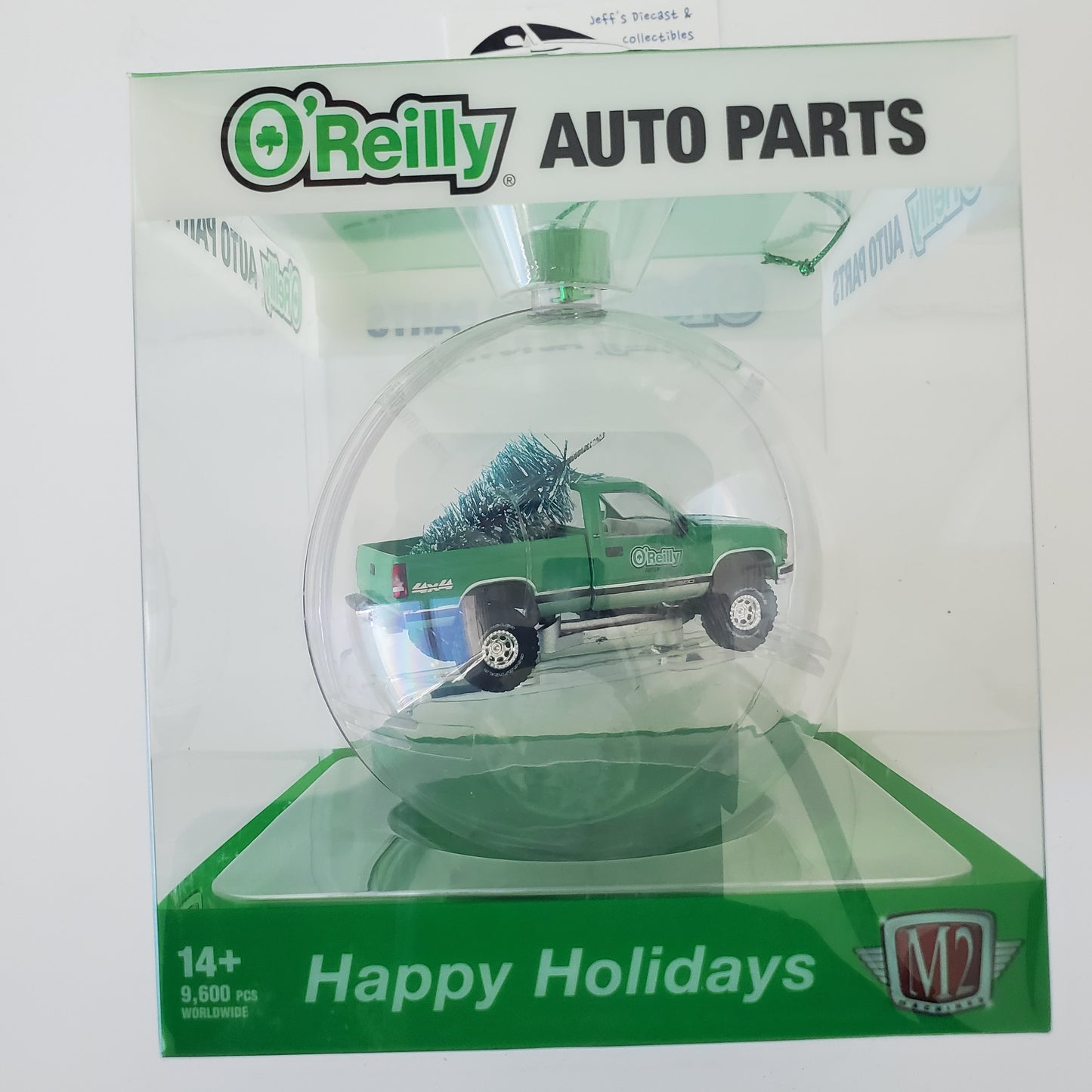 2023 M2 Machines O'Reilly's Christmas Ornament 1998 GMC Sierra 1500