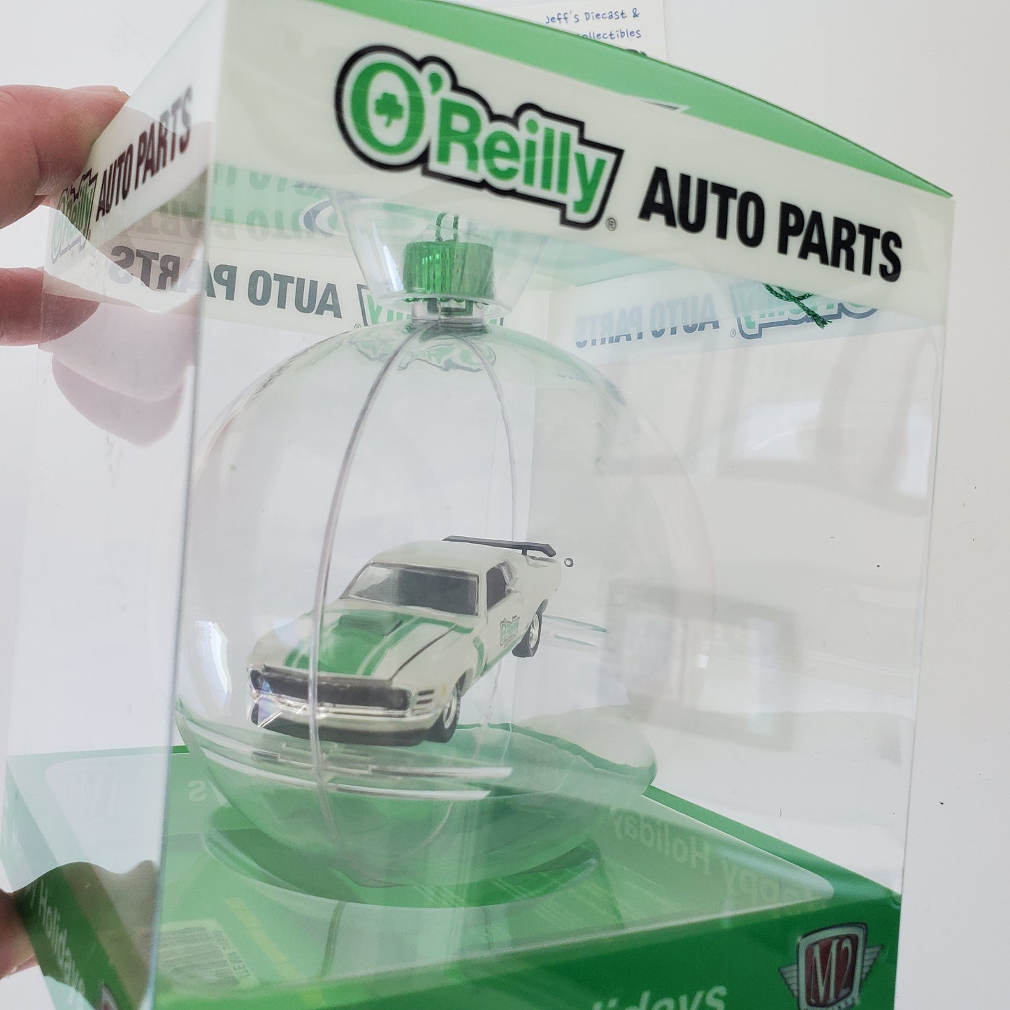 2023 M2 Machines O'Reilly's Christmas Ornament 1970 Ford Mustang Boss 302