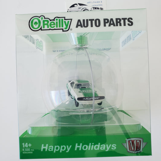 2023 M2 Machines O'Reilly's Christmas Ornament 1971 Dodge Challenger