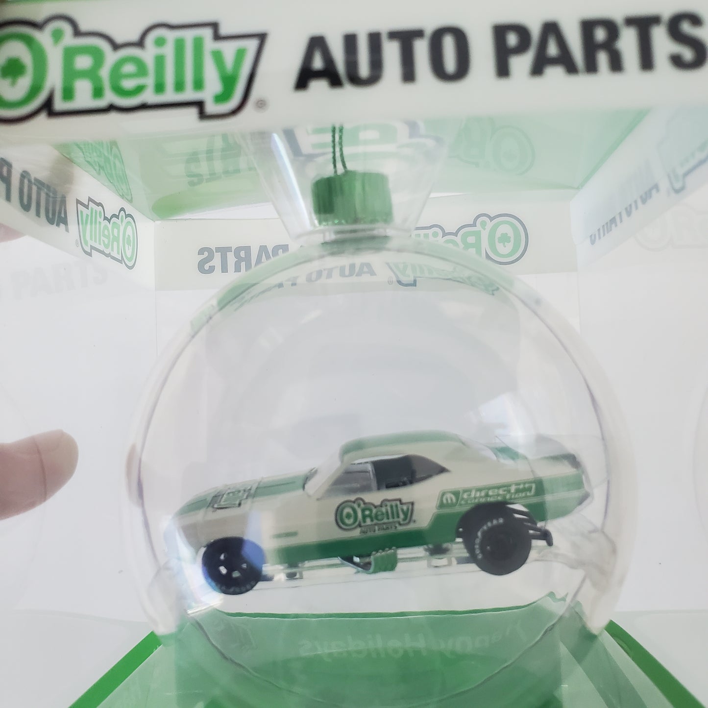 2023 M2 Machines O'Reilly's Christmas Ornament 1971 Dodge Challenger