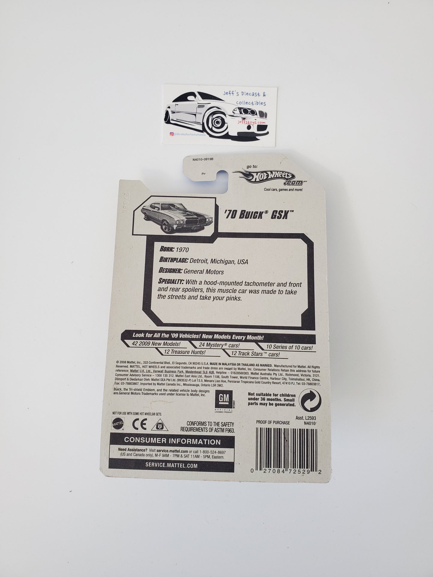 2009 Hot Wheels '70 Buick GSX #7