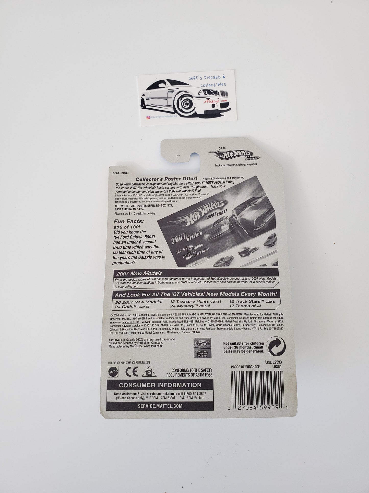 2007 Hot Wheels 1964 Ford Galaxie 500XL #18