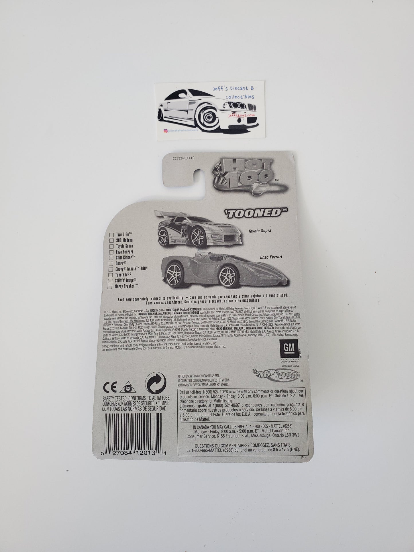 2004 Hot Wheels Tooned Chevy S-10 #89