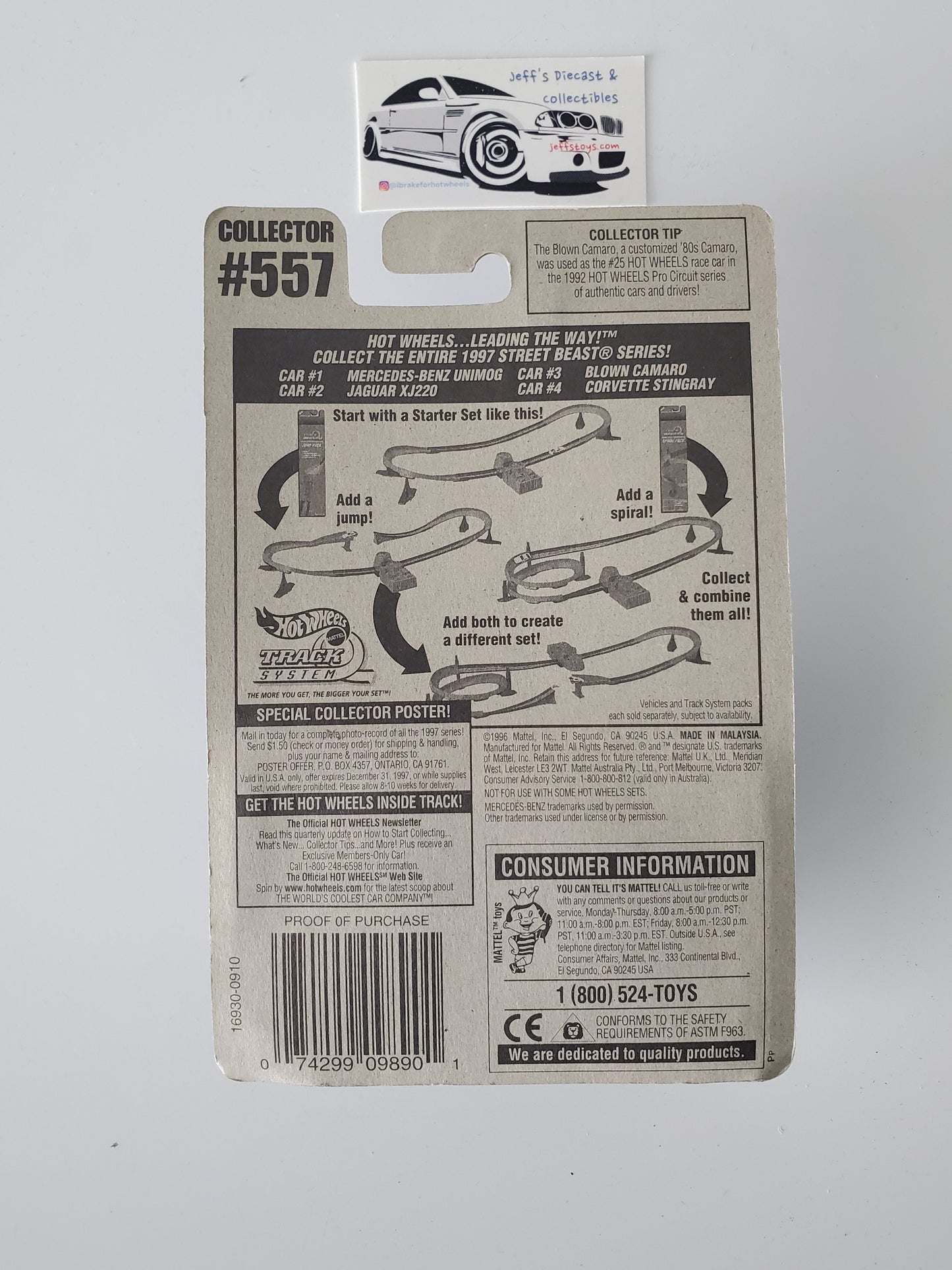 1997 Hot Wheels Mercedes Unimog #557