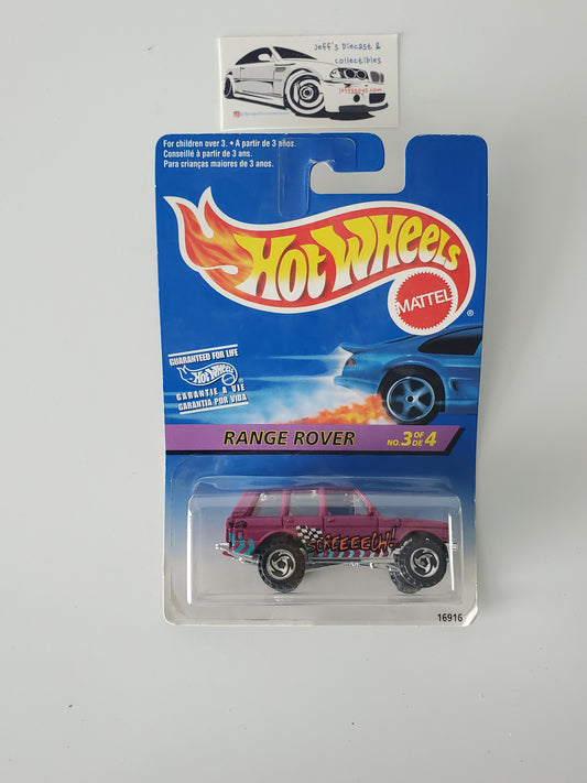 1996 Hot Wheels Range Rover #544 - Rare International Long Card