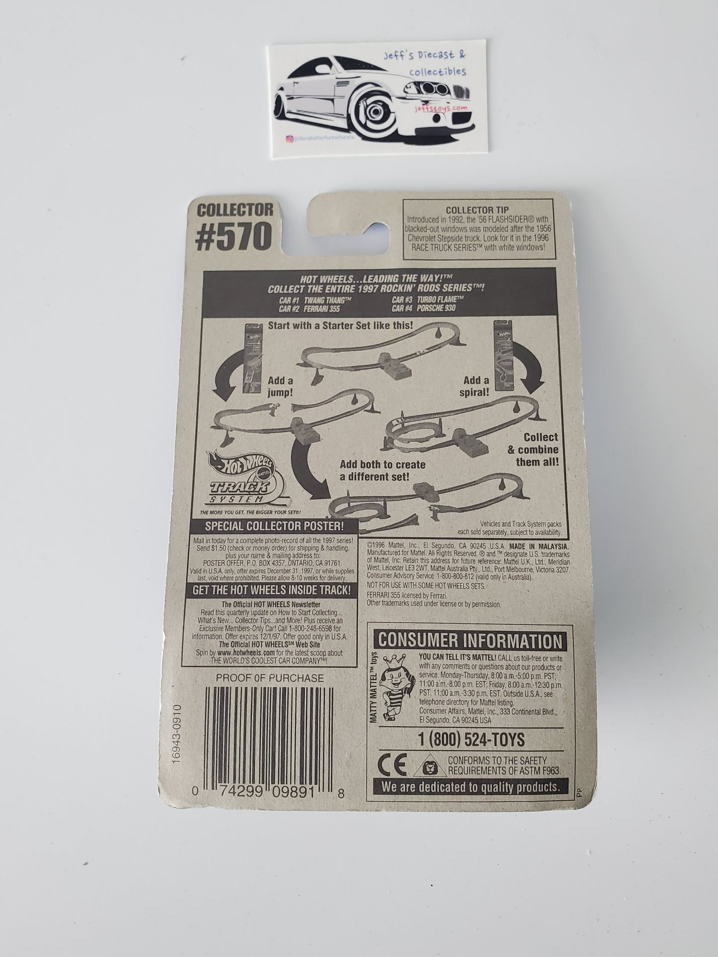 1997 Hot Wheels Ferrari 355 #570