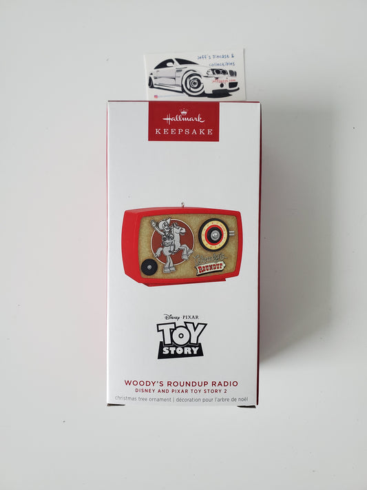 2024 Hallmark Toy Story Woodys Roundup Radio Magic Ornament