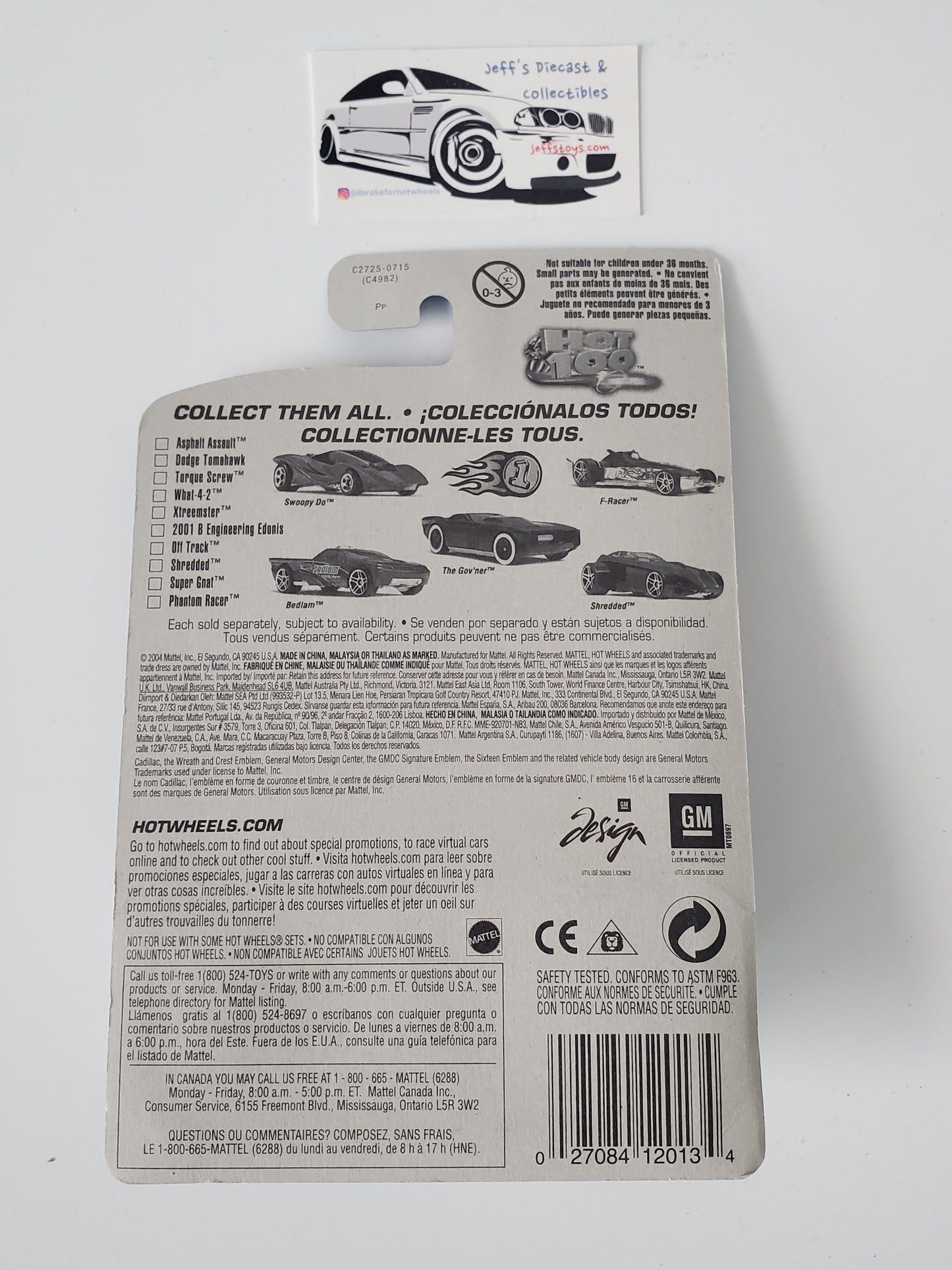 2004 Hot Wheels Cadillac V-16 #57 White