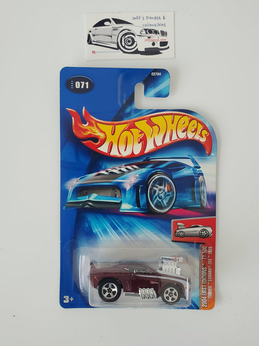 2004 Hot Wheels Tooned 1969 Camaro Z28 #71 Red