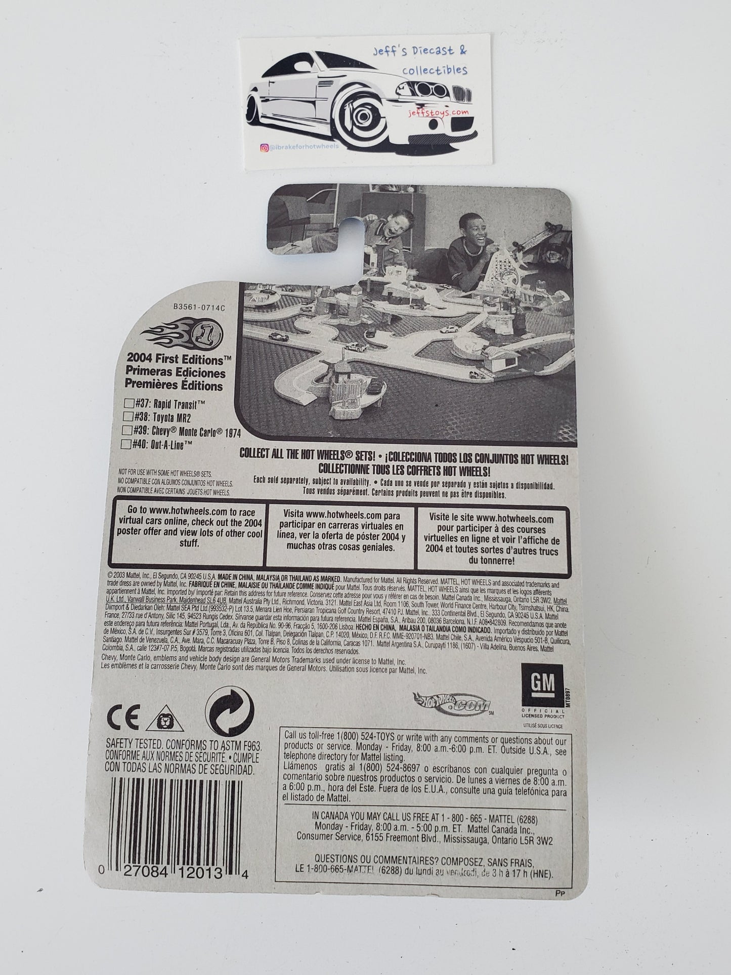 2004 Hot Wheels Hardnoze 1974 Chevy Monte Carlo #39