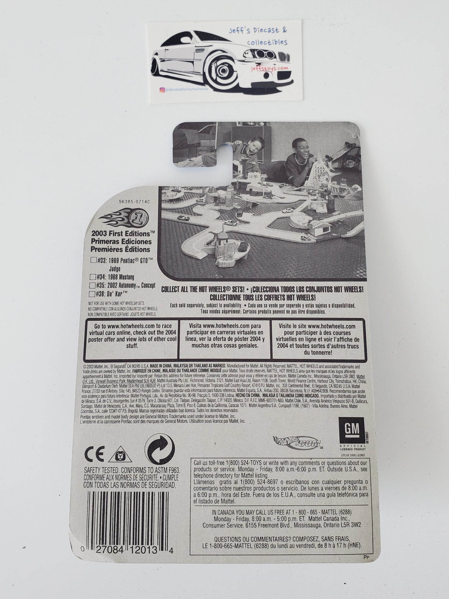 2003 Hot Wheels 1969 Pontiac GTO Judge #45