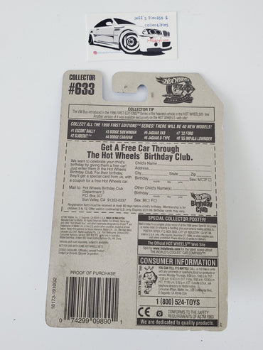 1998 Hot Wheels Dodge Caravan #633 S/B Wheels