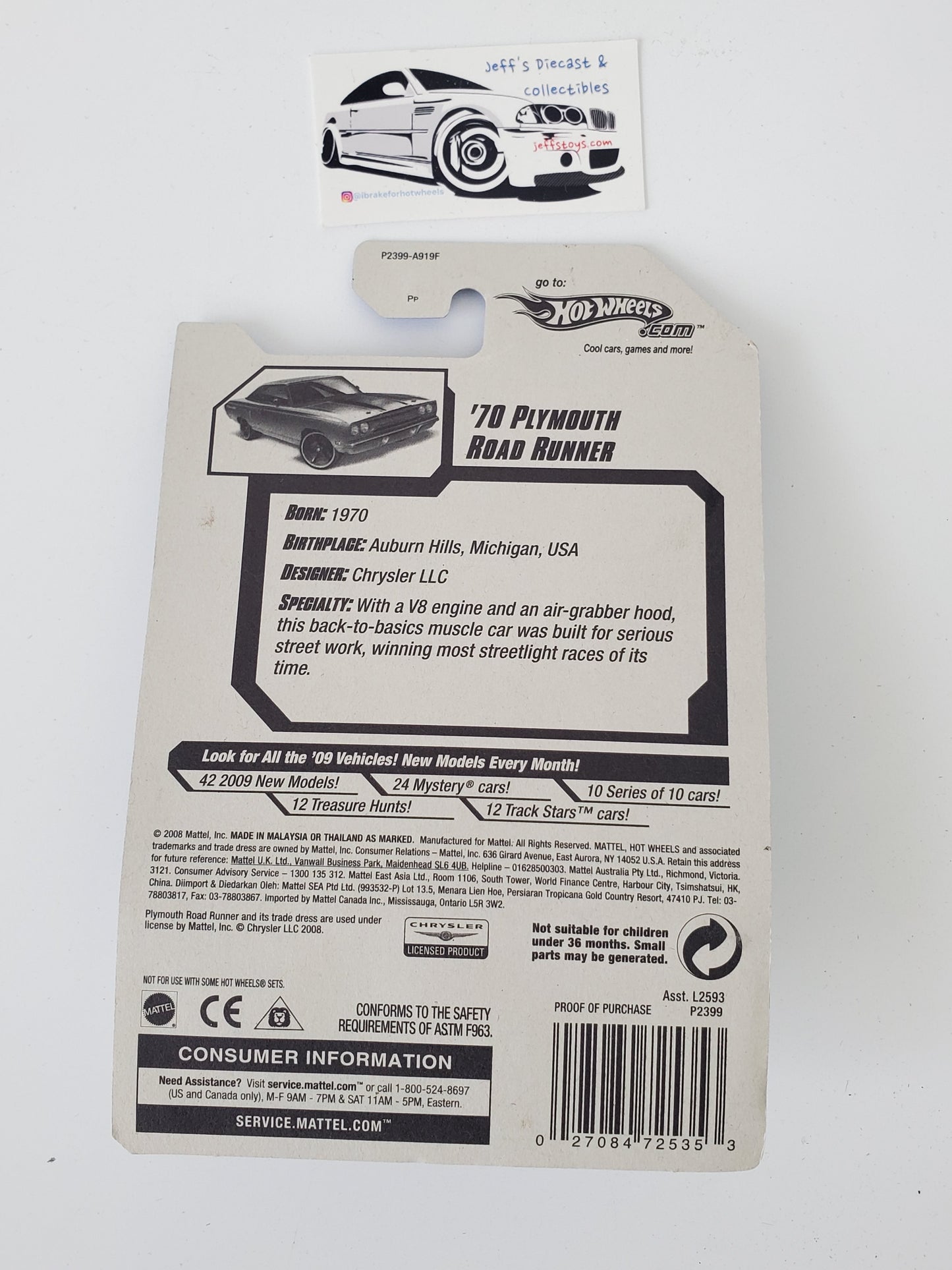 2009 Hot Wheels '70 Plymouth Roadrunner #79