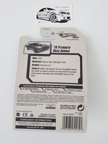 2009 Hot Wheels '70 Plymouth Roadrunner #79