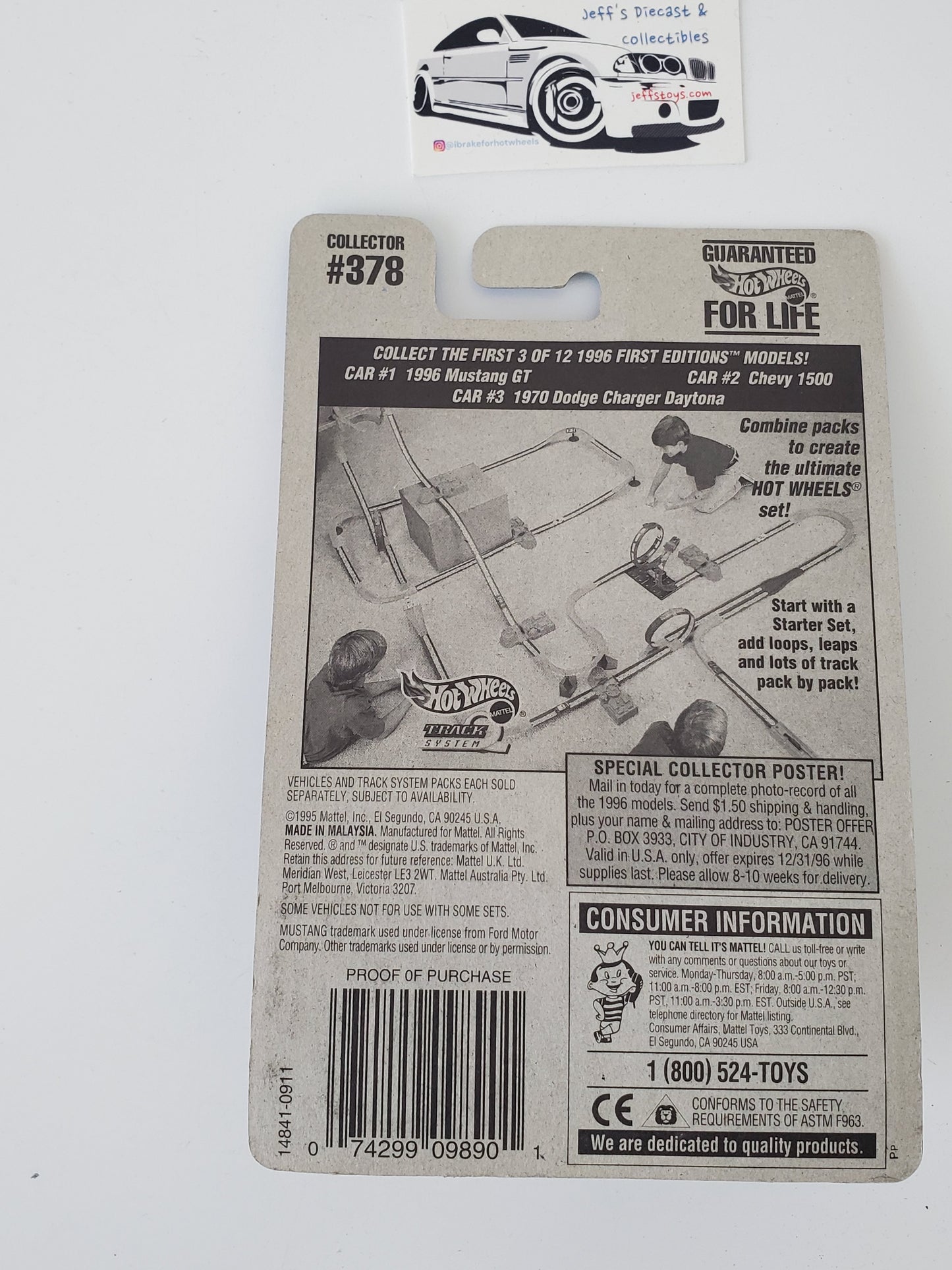 1996 Hot Wheels 1996 Mustang GT #378