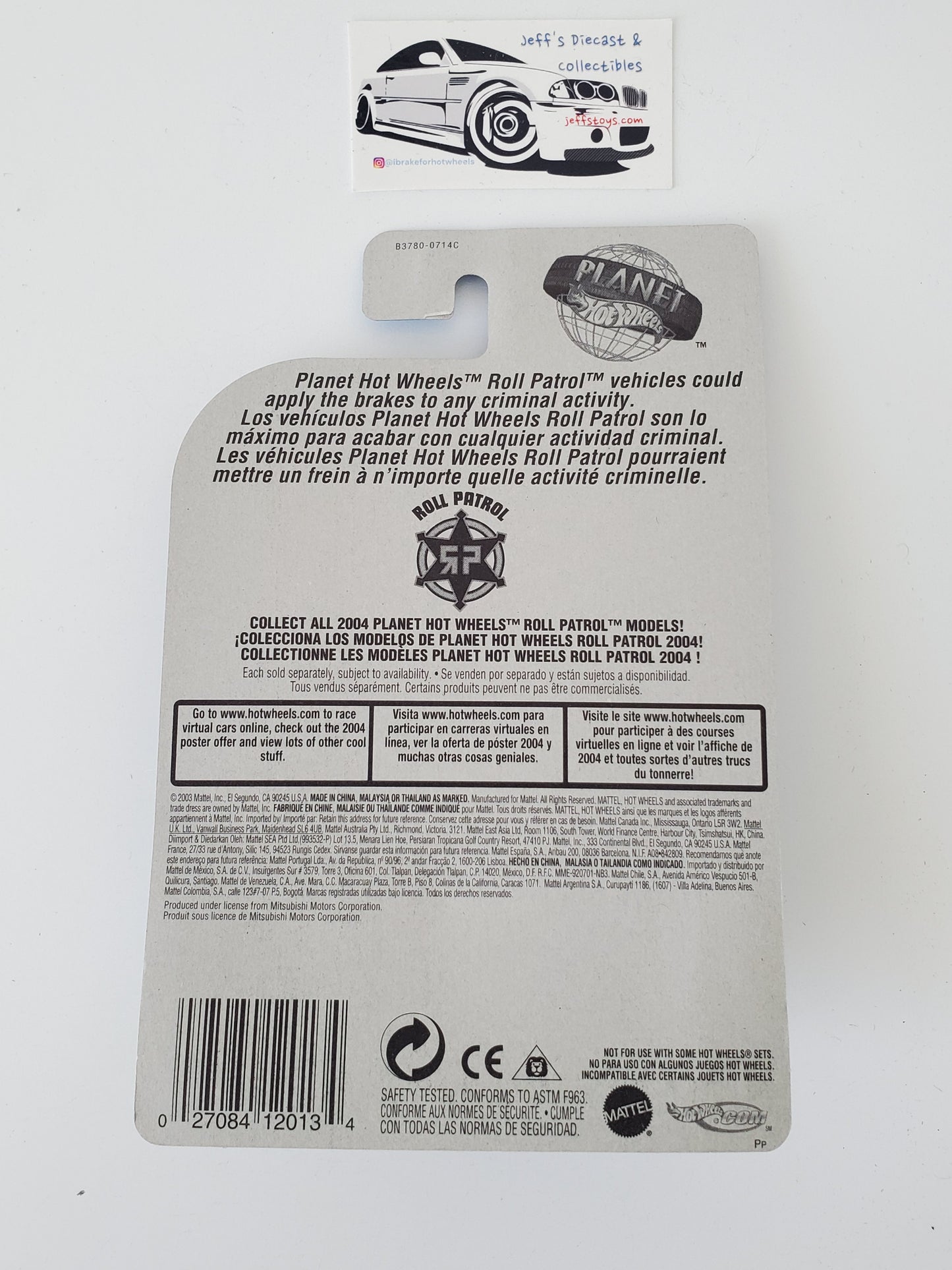 2004 Hot Wheels Roll Patrol Mitsubishi Eclipse #184