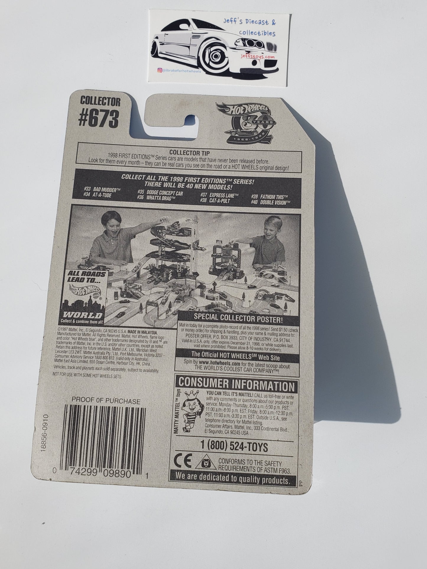 1998 Hot Wheels Whatta Drag #673 BMW Isetta