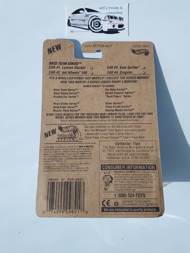 1995 Hot Wheels Side Splitter #277 B/W Wheels