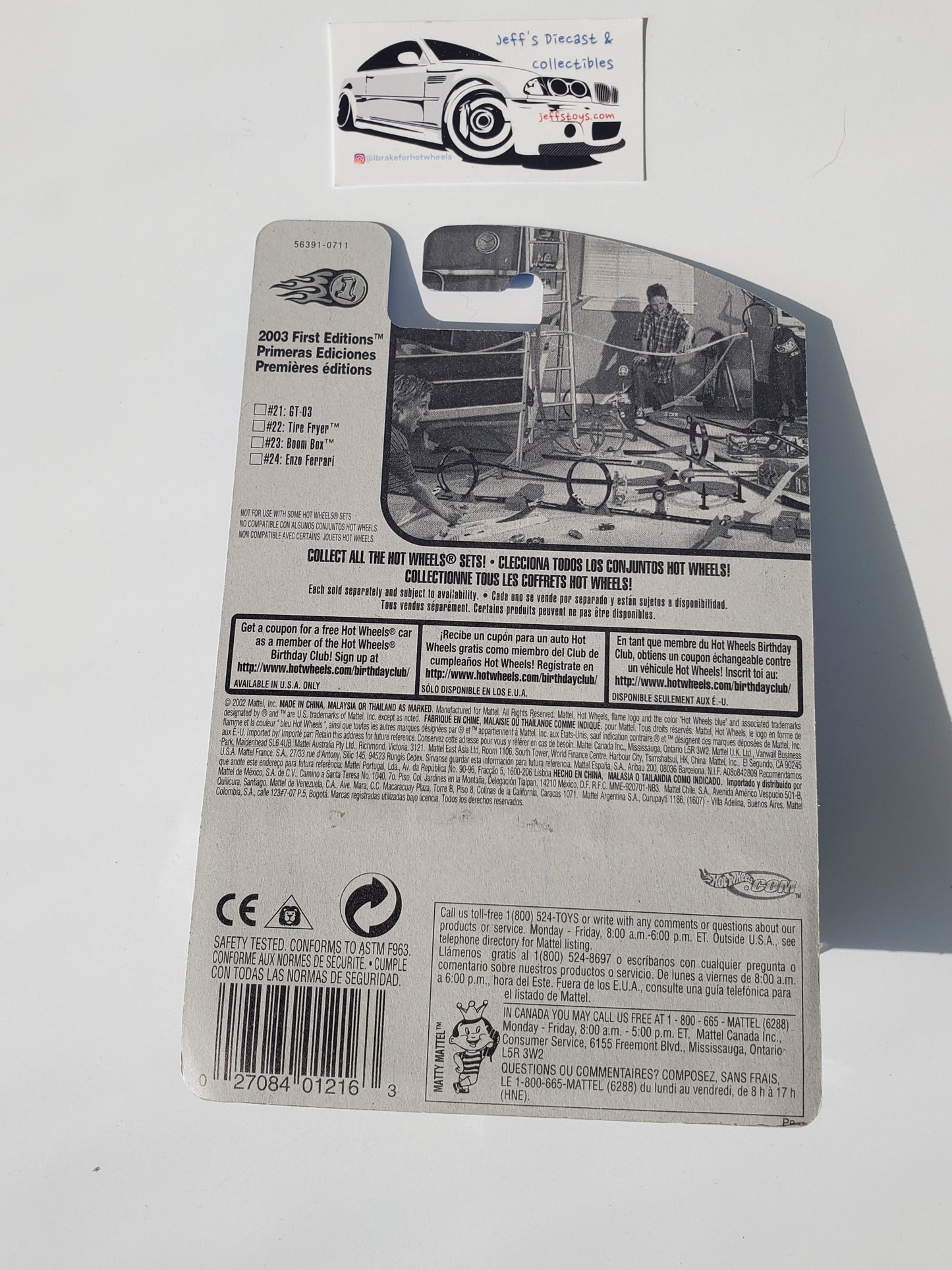 2003 Hot Wheels Boom Box #35 - Blue