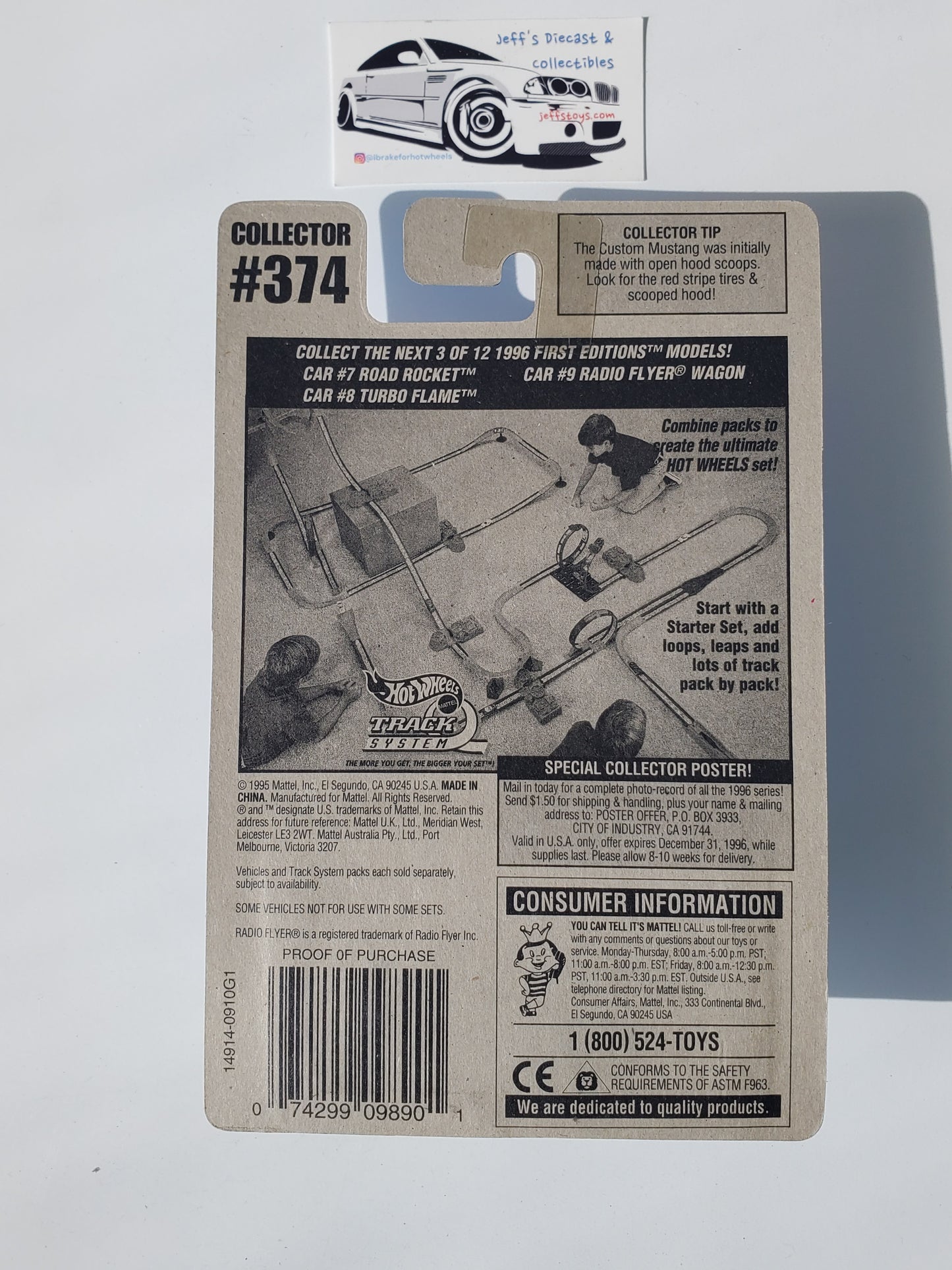 1996 Hot Wheels Radio Flyer Wagon #374 b/w Wheels